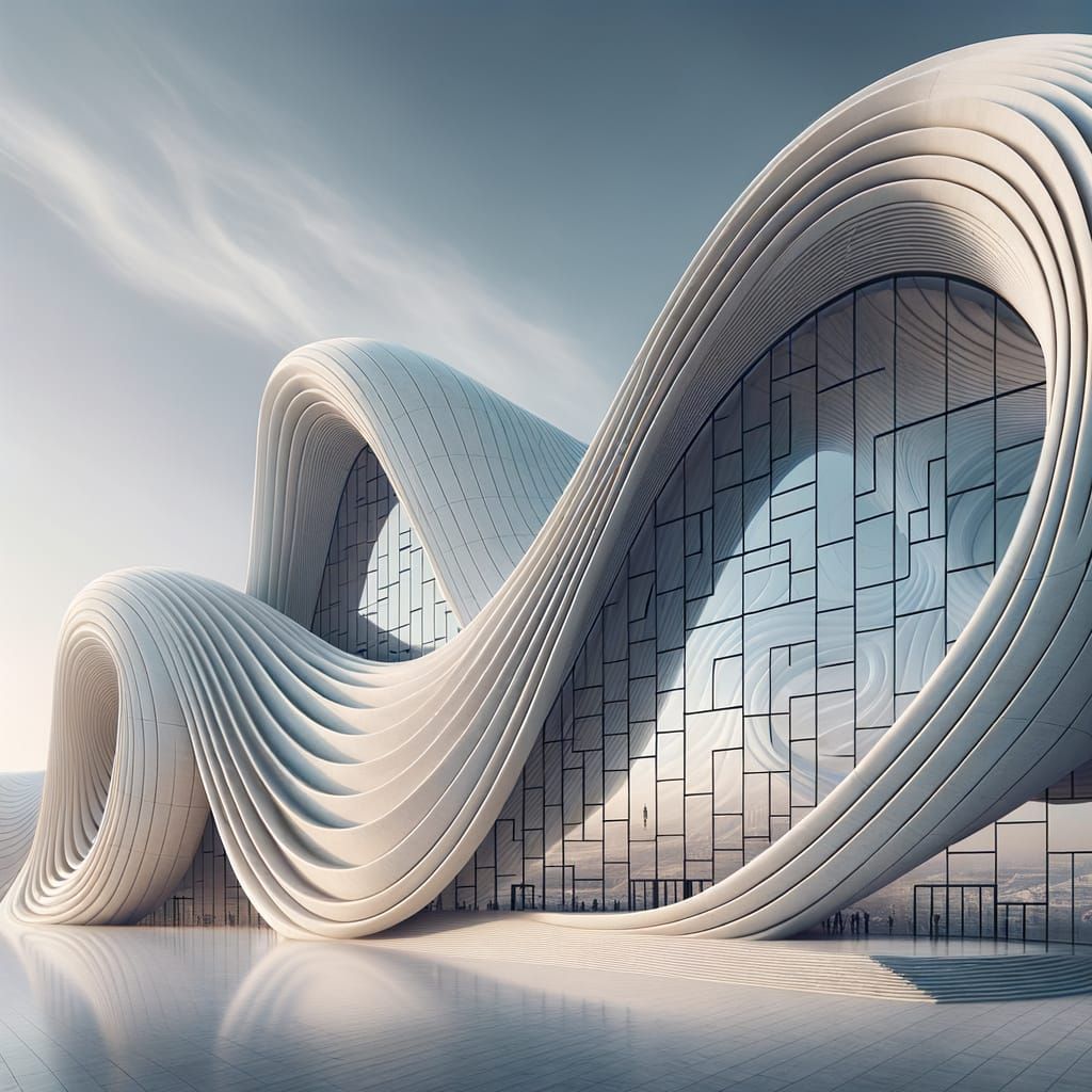 Undulating Window Design Inspired by Zaha Hadid Architecture