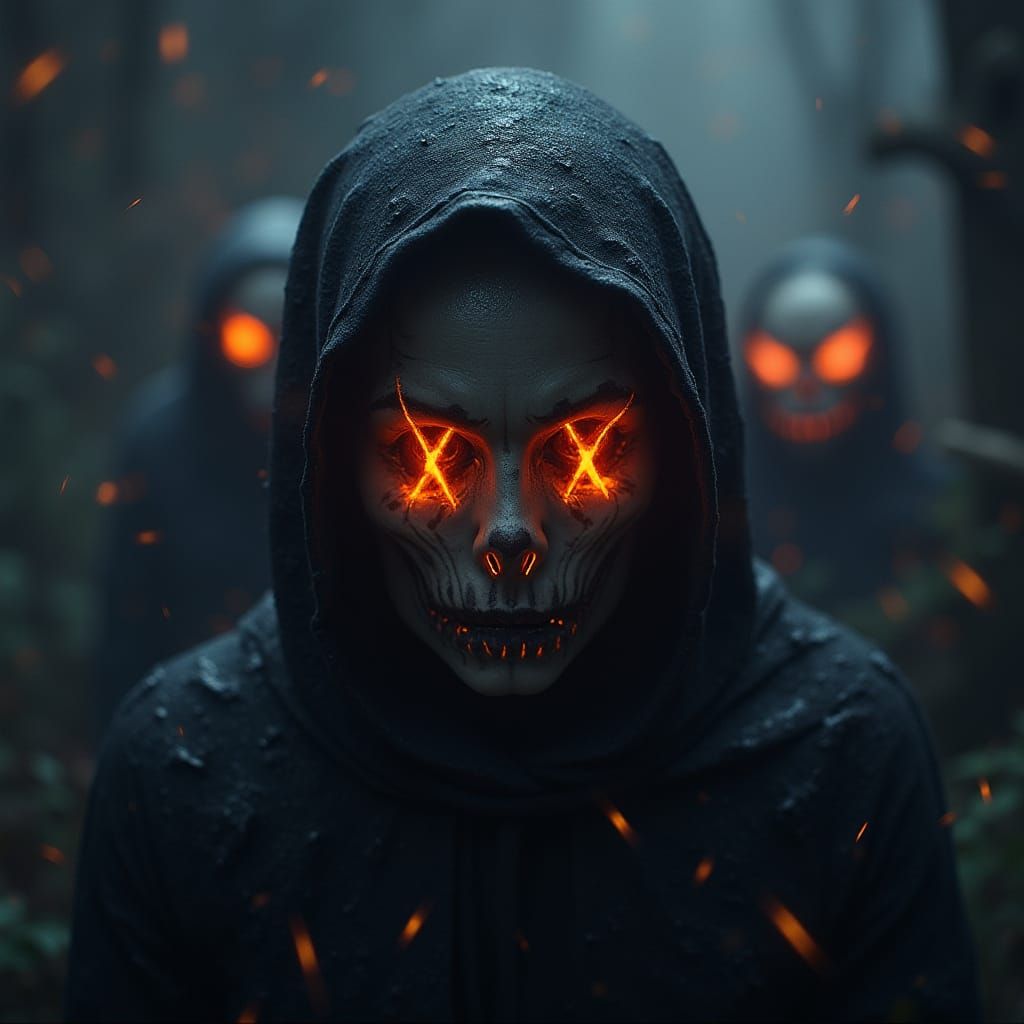 AI Truth Banner with Moody Neon Reflections