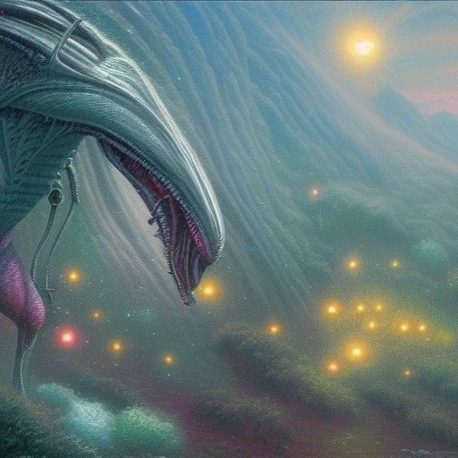 Alien Creature Exhibit on Proxima 9