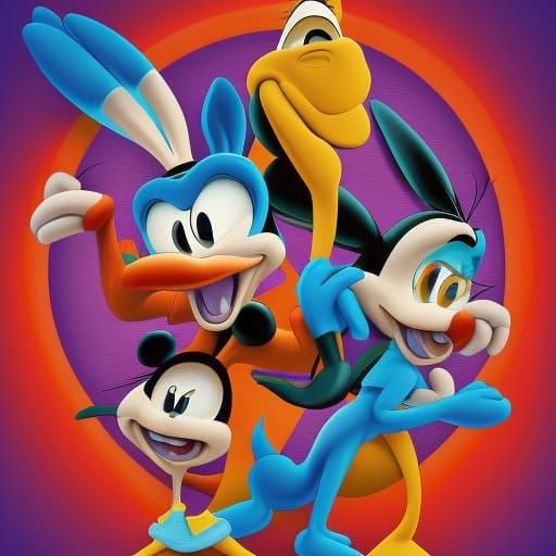 Looney Tunes Character in 3D Digital Art