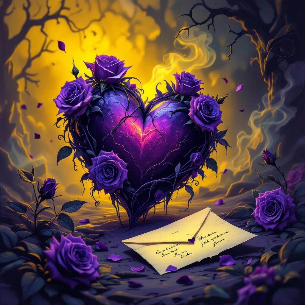 Ethereal Haunted Valentine's Day Scene