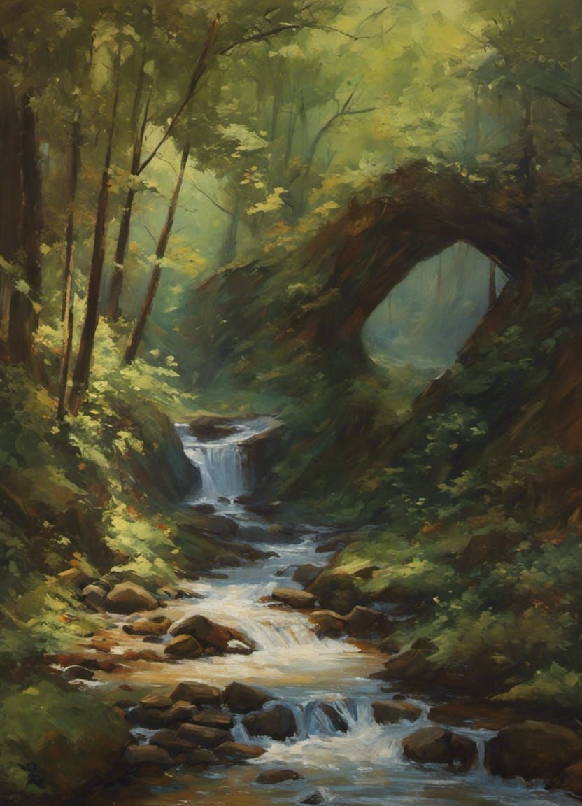 Oil Painting in the Style of James Gurney