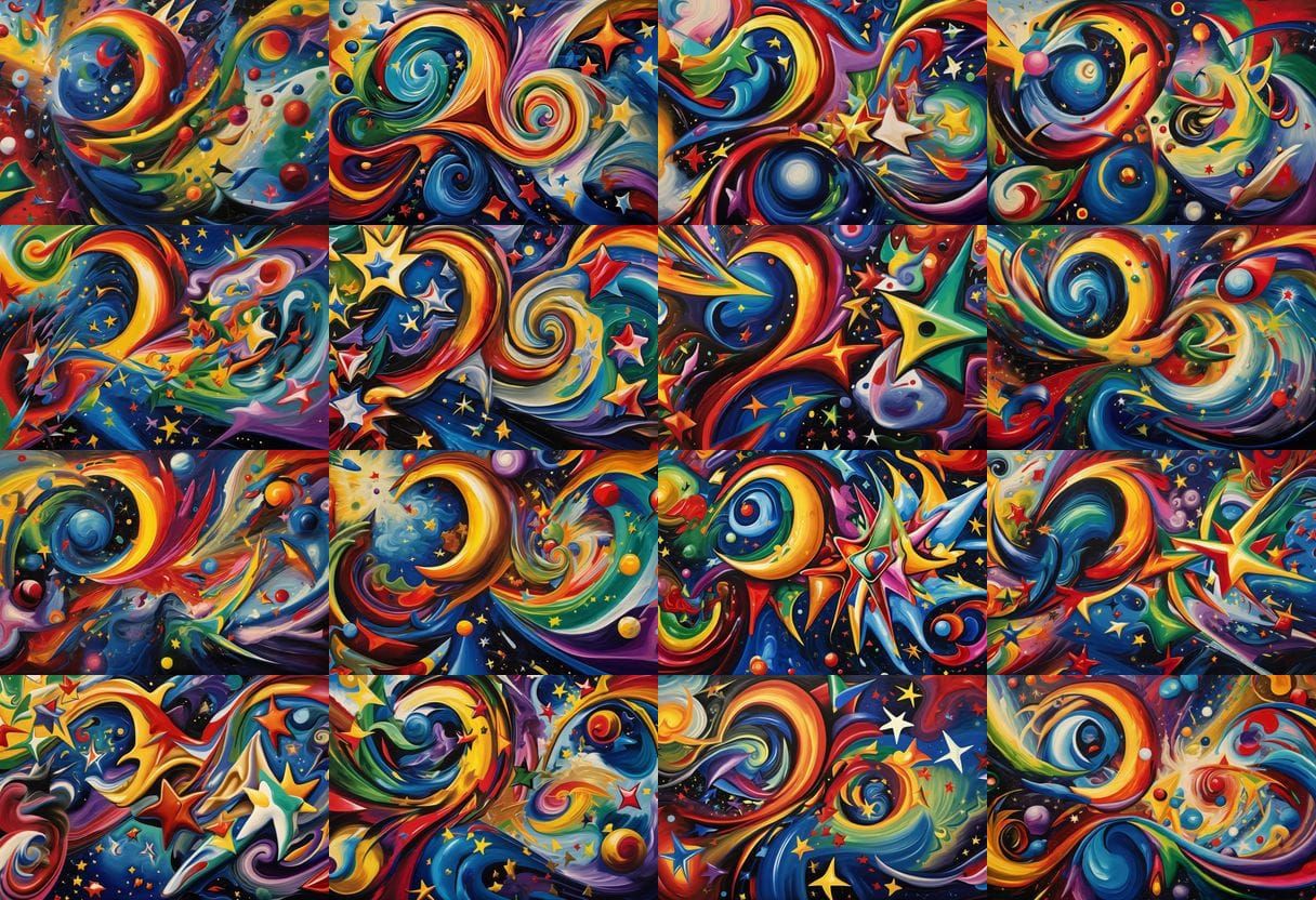 Vivid 3D Vortex Maelstroms of Paint and Plasma