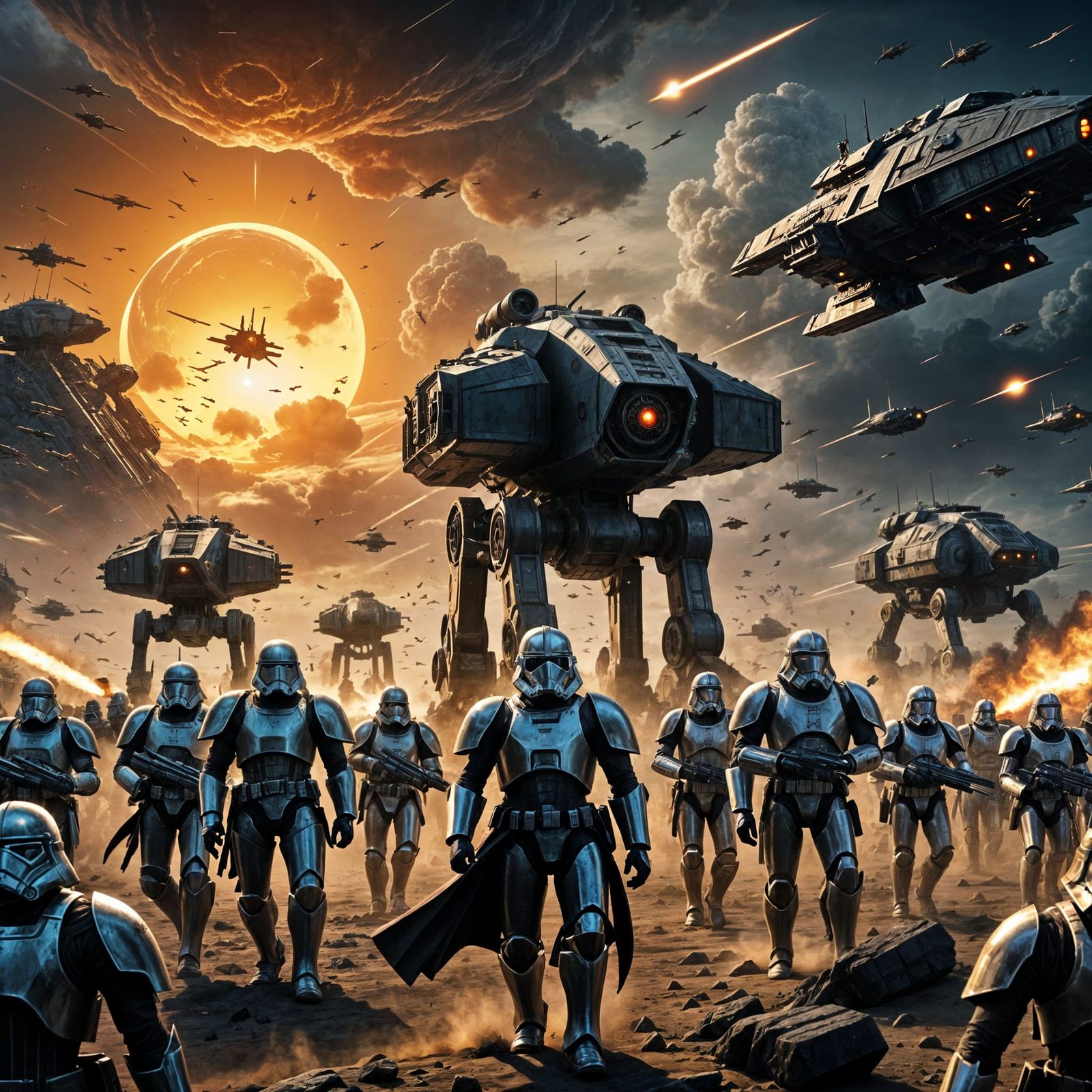 Vast Imperial Army Marches Across Golden Plains