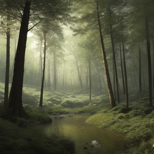 AI Generated Forest Landscape