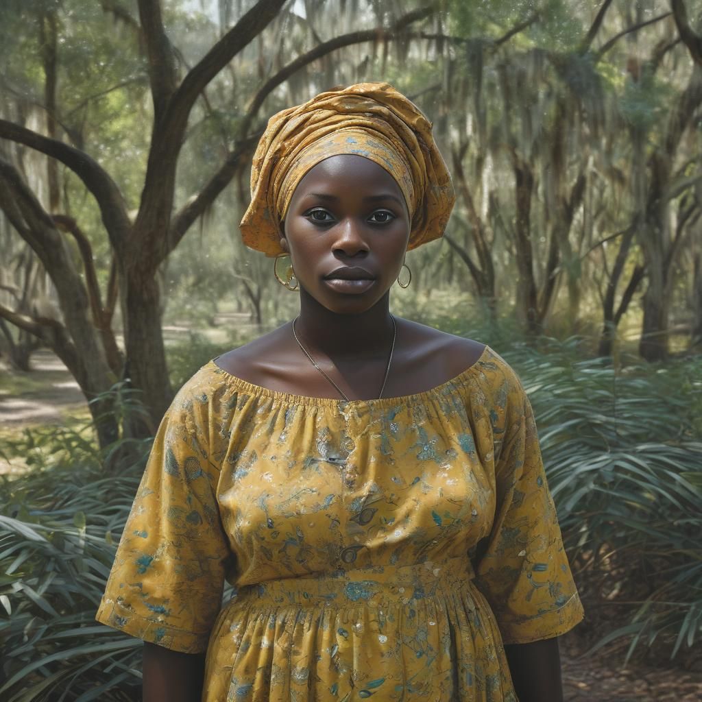 Impressionist Image of Gullah Geechee Woman