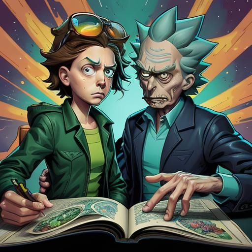 Rick and Morty Comic Book Art