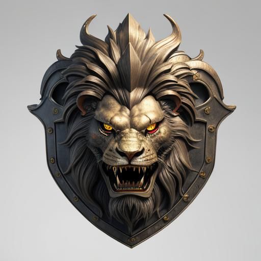Vampire Dragon Lion Shield in Ultra HD