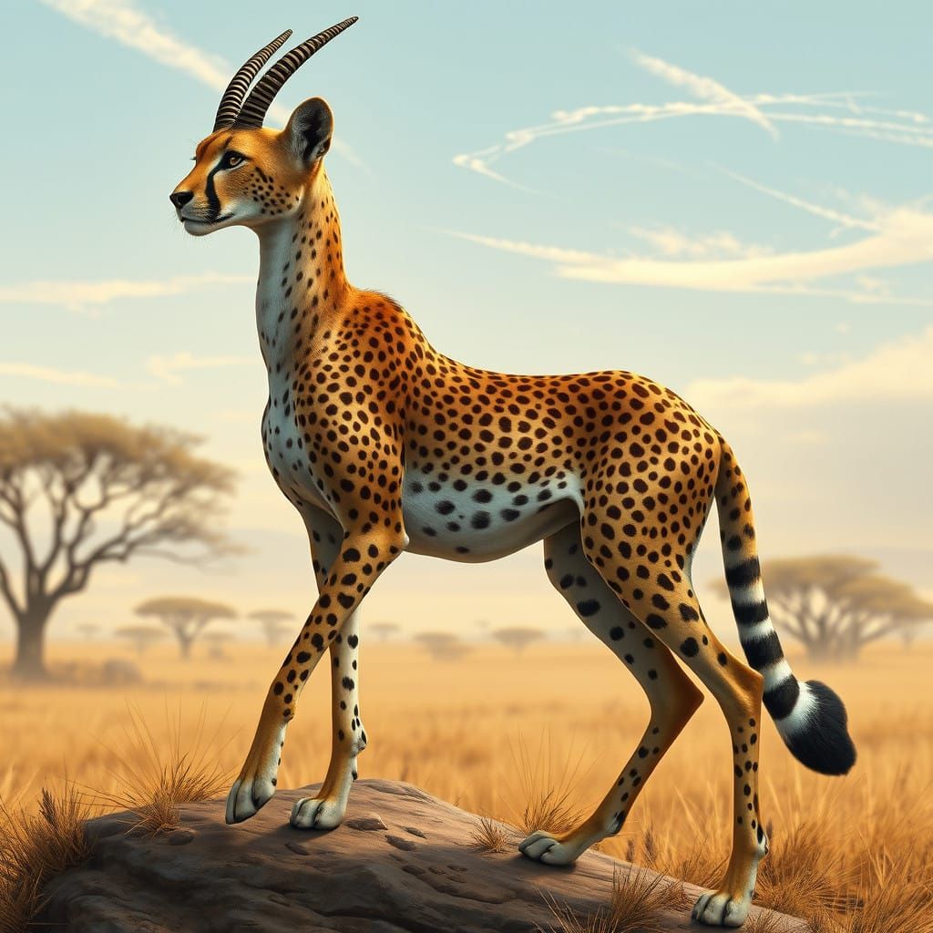 Surreal Wildlife Hybrids in Hyper Realistic Cyberpunk Style