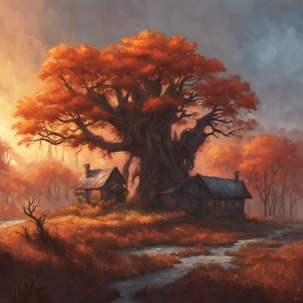 Enchanted Amber Forest Cottage