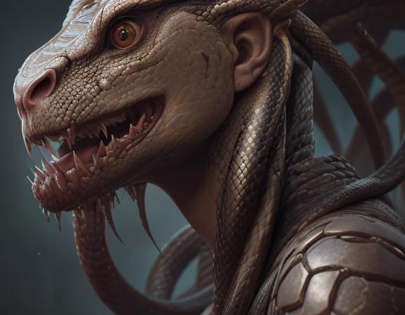 Snake-Human Mash Up Monstrosity