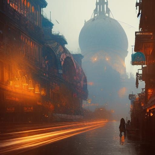 Mumbai Concept Art in Dynamic Lighting