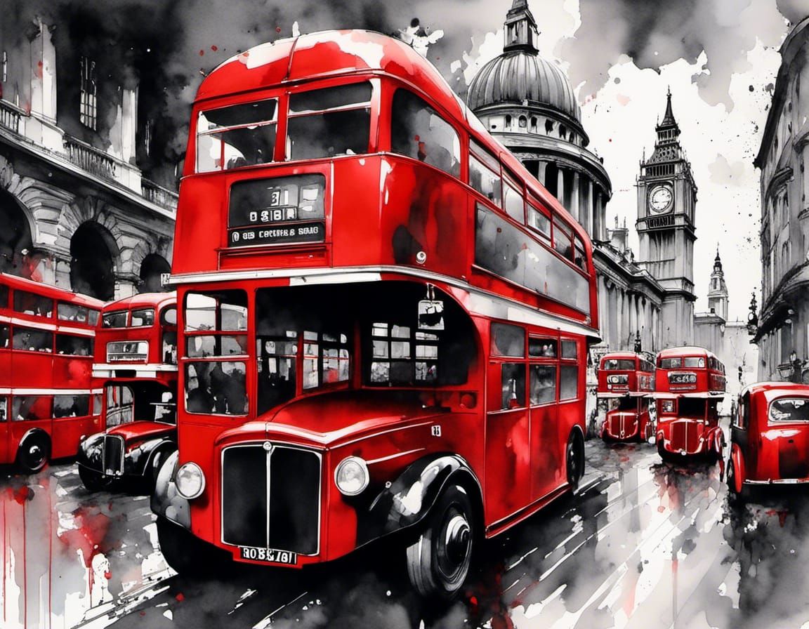 London - Red double-decker buses