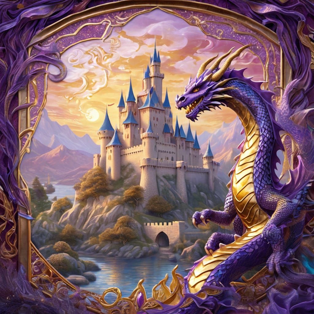 Enchanted Castle Tapestry Unfolds in Vibrant Colors