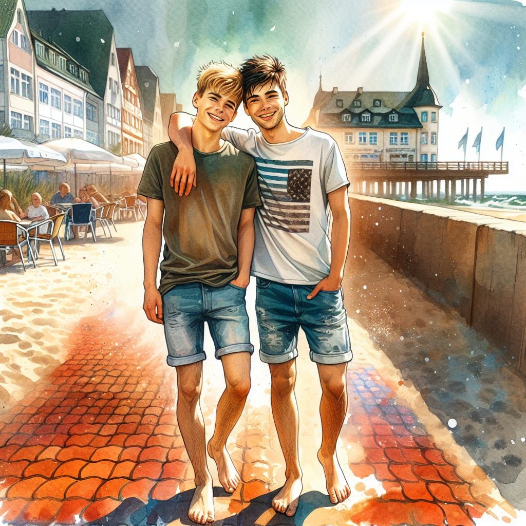 Greetings from the Baltic Sea (Steve & Finni on vacation rig...