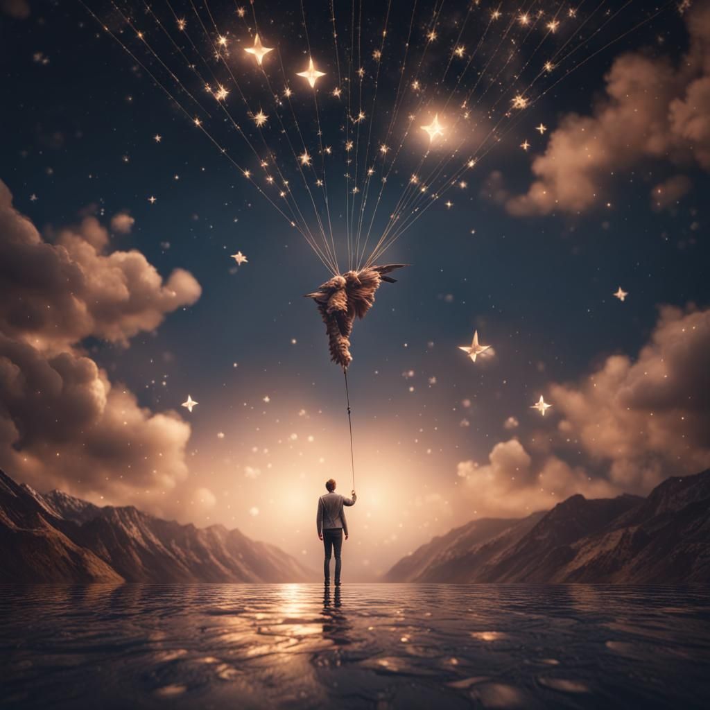 Soaring Through Stars: A Dream of Flight