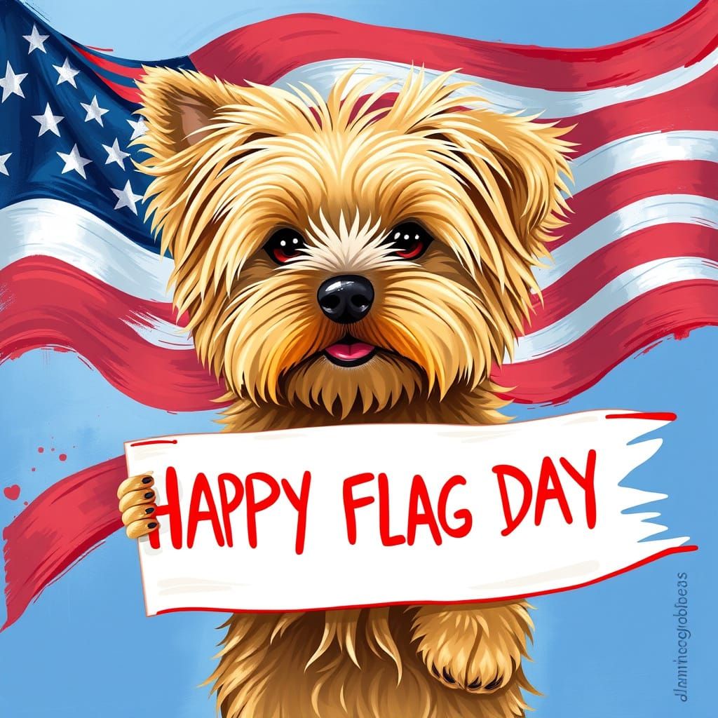 Flag Day Yorkie