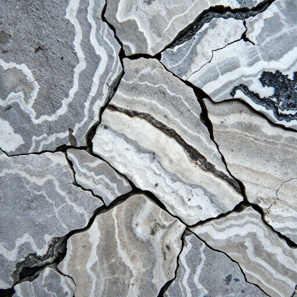 Ageless Grey Rough Onyx Abstract Art