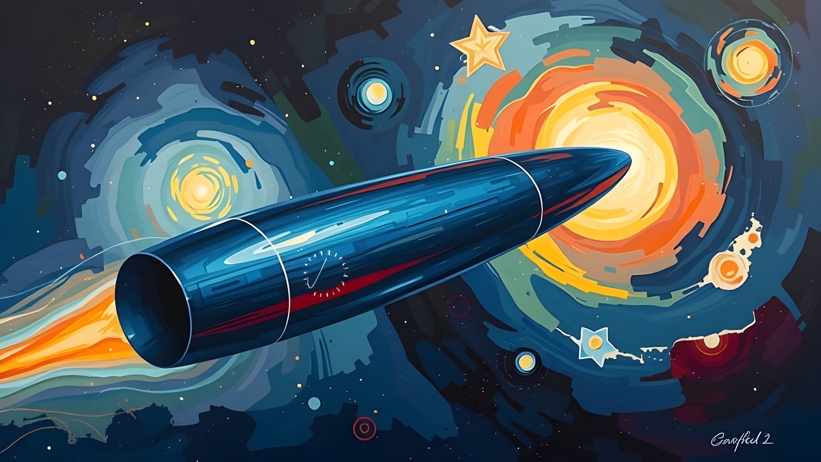 High-Velocity Cylinder in Surrealist Cosmos