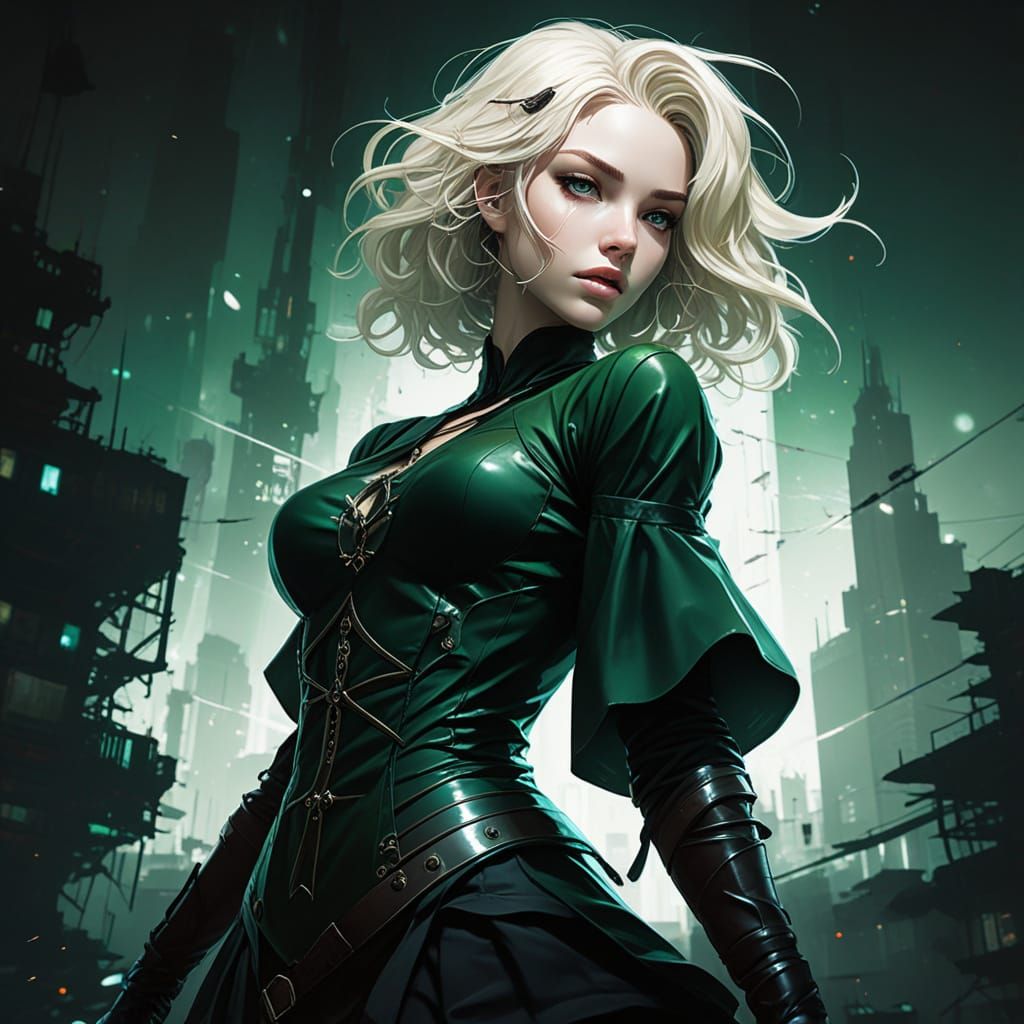 Sultry Dark Fantasy Anime Goddess