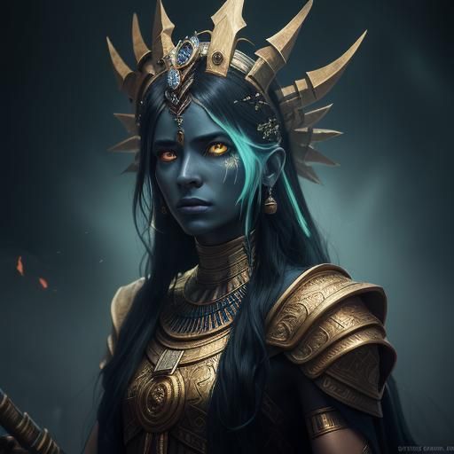 Pharaoh's Curse: Dark Fantasy Portrait in Unreal Engine