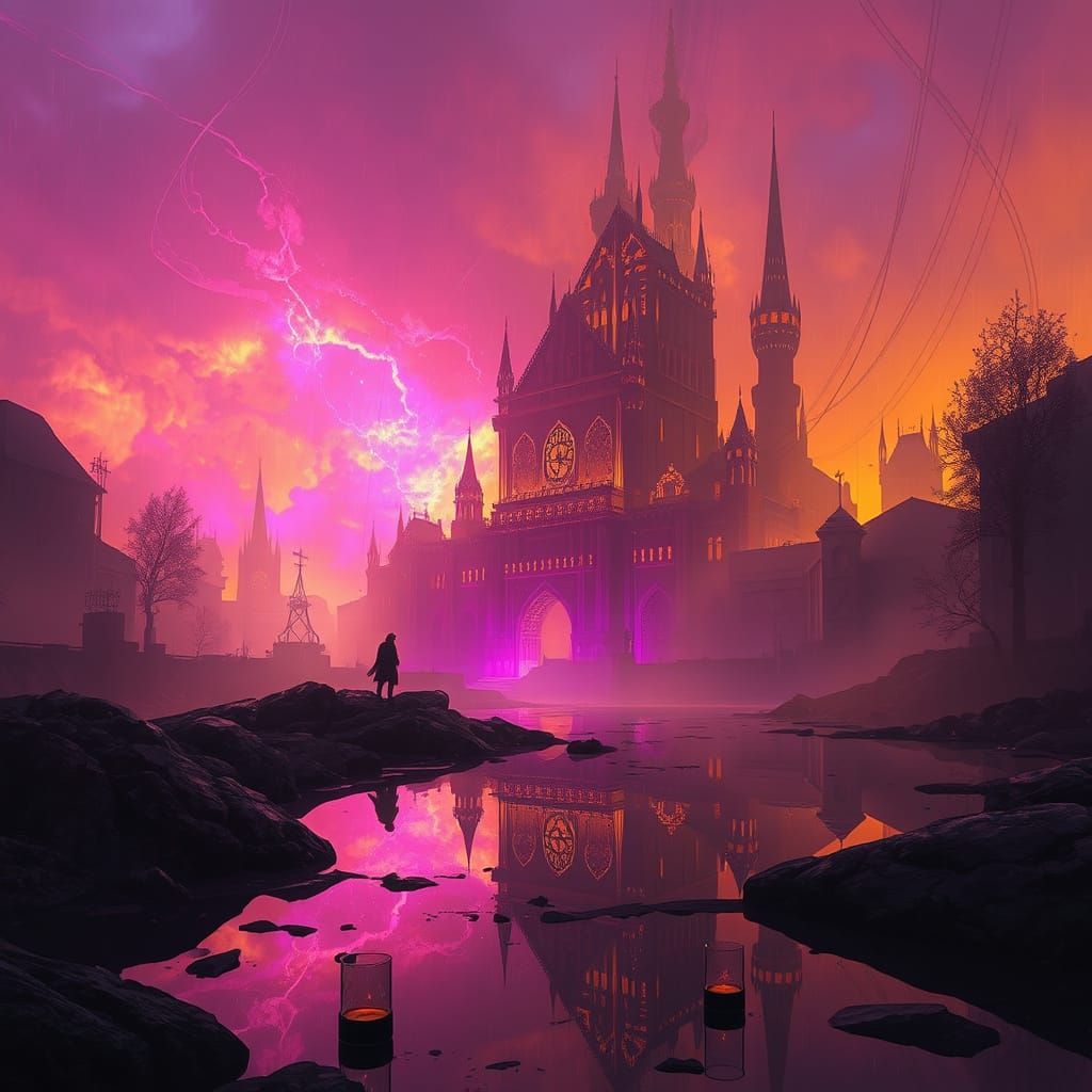 Dark Fantasy Masterpiece in Vibrant Colors