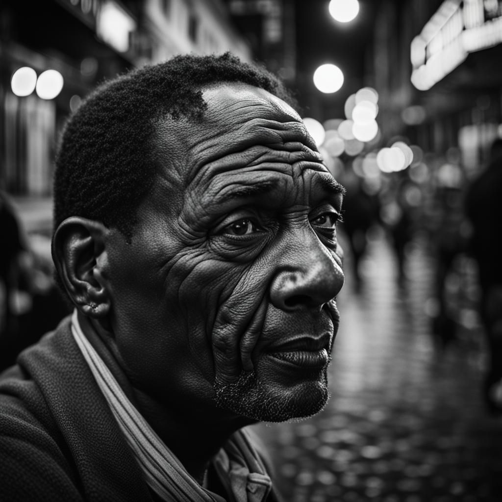 Bourbon Street Portrait in Ambient Light