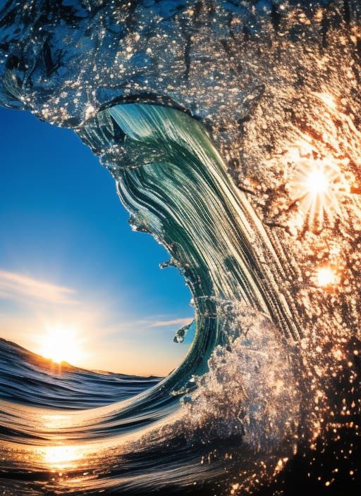 Sunset Through Wave: Professional Surf Photography