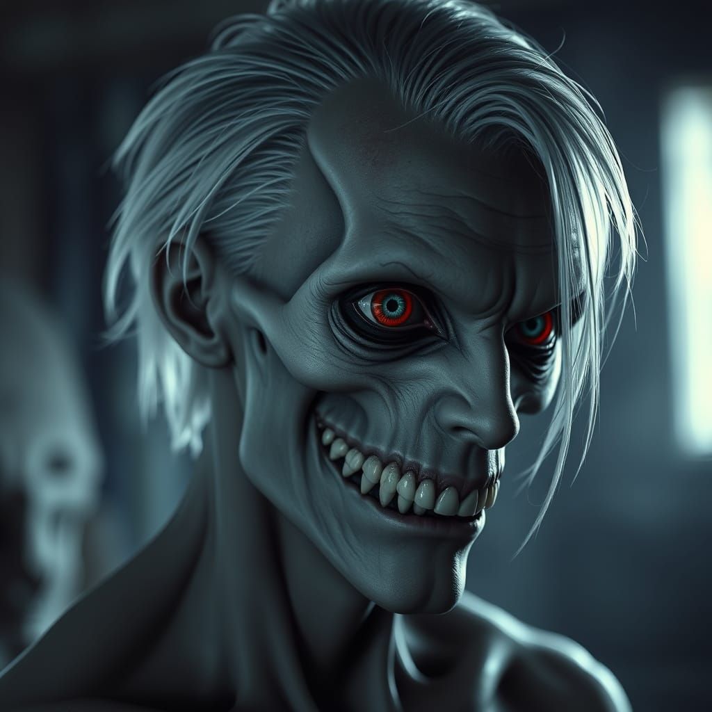 Ethereal Horror Figure in Dark Gothic Style