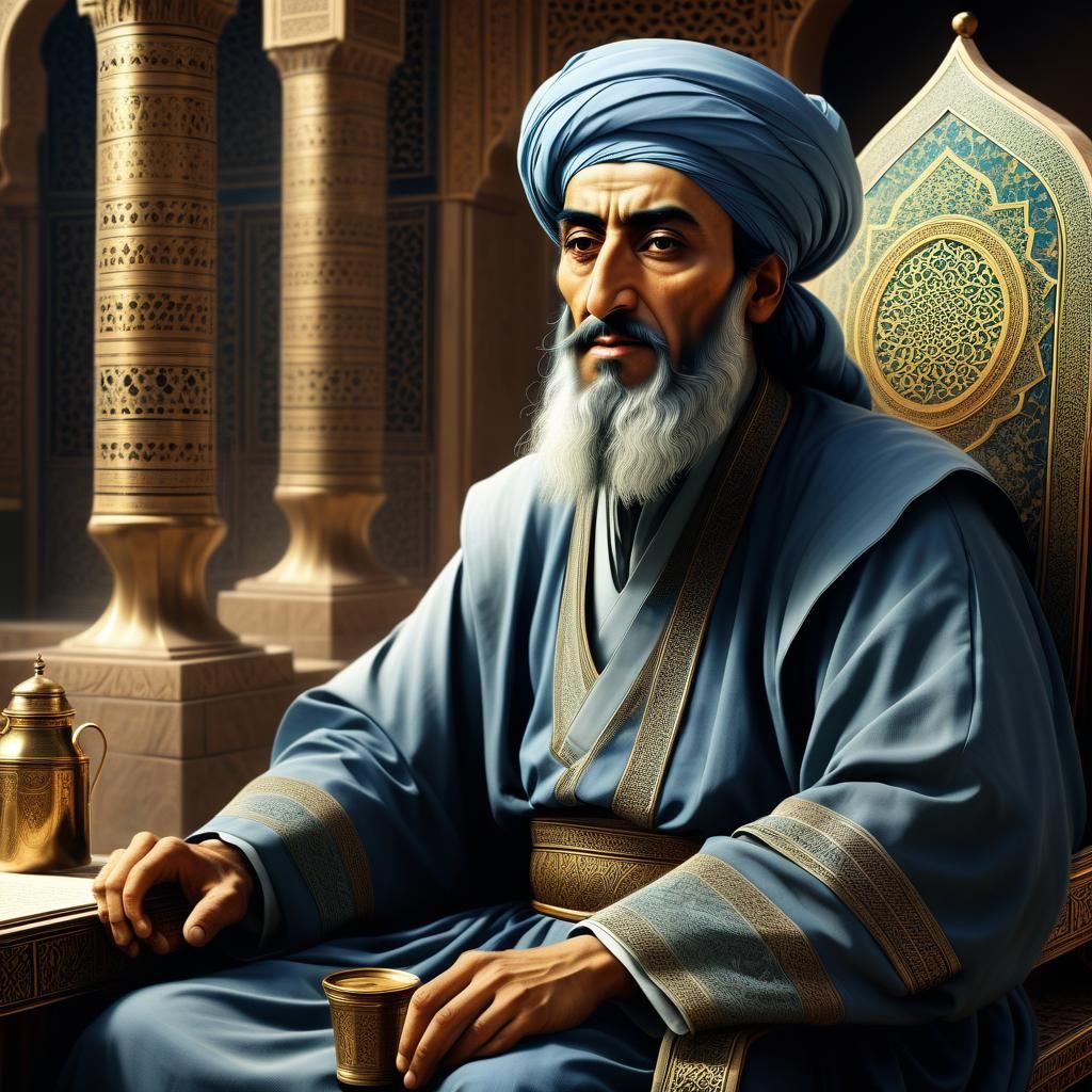 Ibn Sina: Caliph's Physician in a Digital Painting