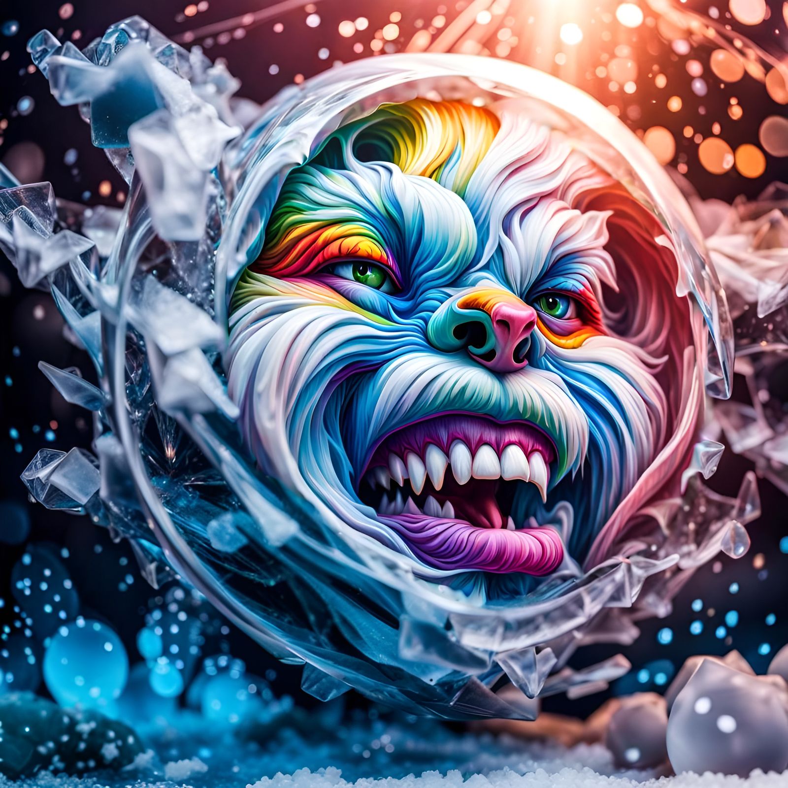 Colorful Graffiti Art with Intricate Details