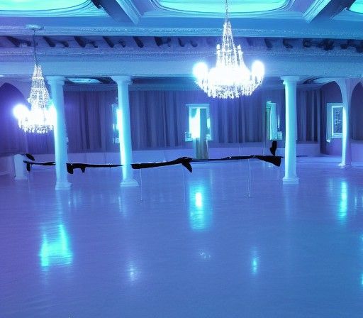 Eerie Grandeur: The Haunted Ballroom