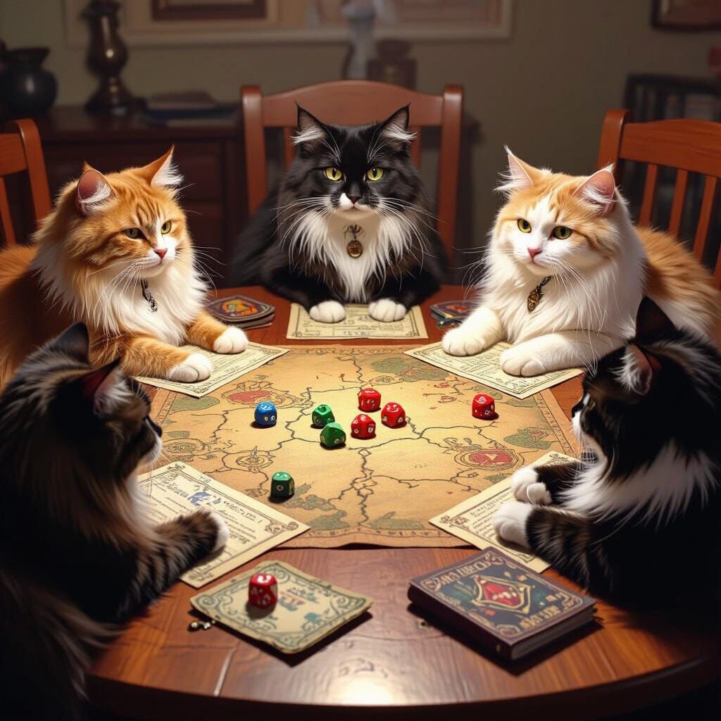 Cat game night