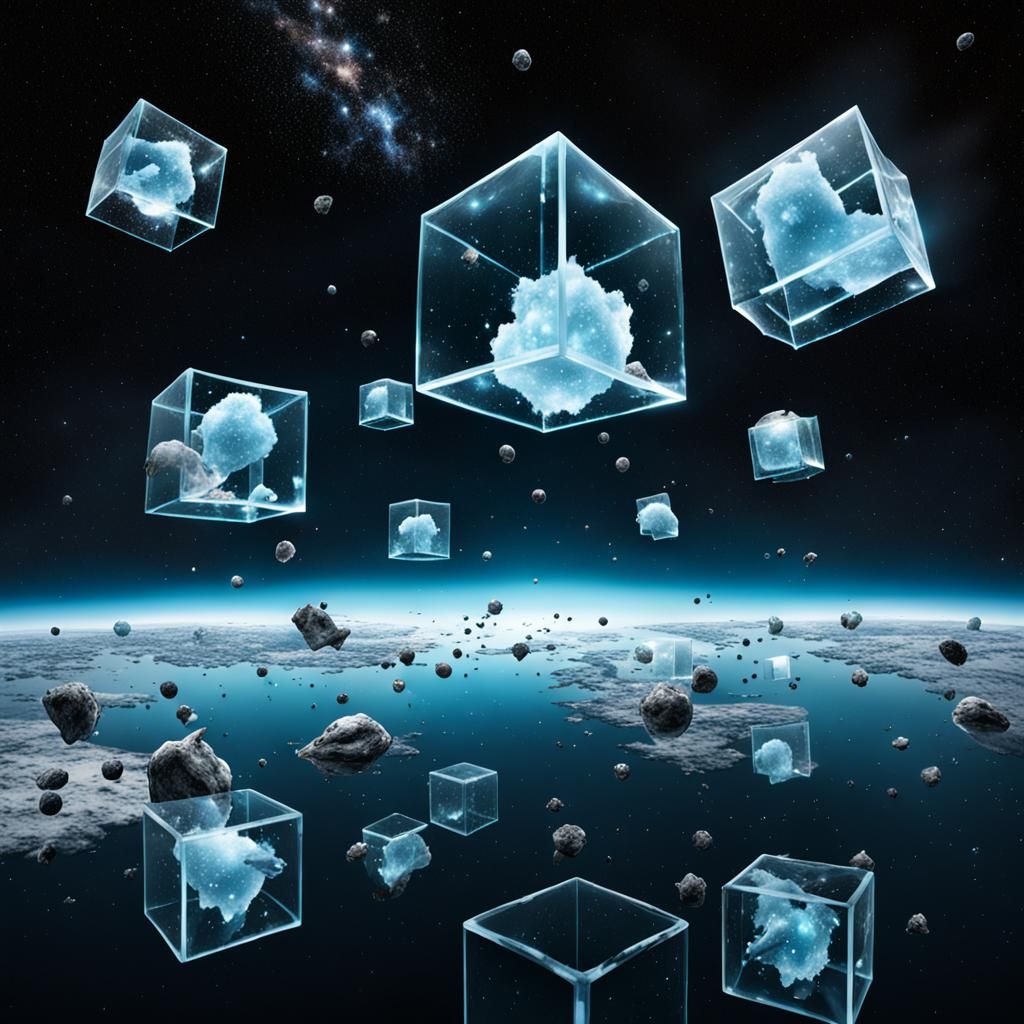 Transparent Cubes and Duck Heads in Space