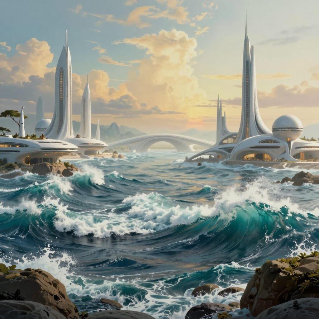 Dreamlike Landscape of Dreamforge and Ocean Tides