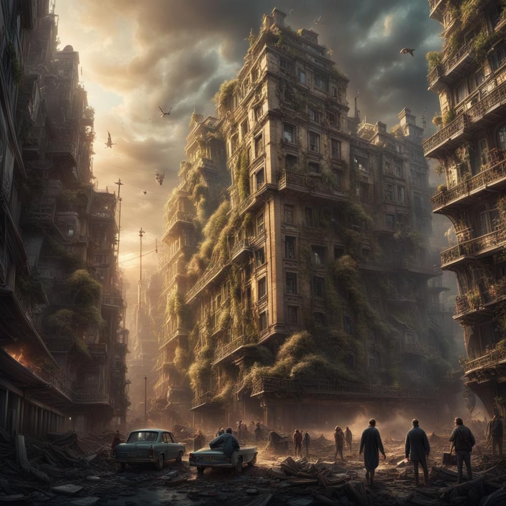 Desperate Fight for the Last Plant in Apocalyptic City