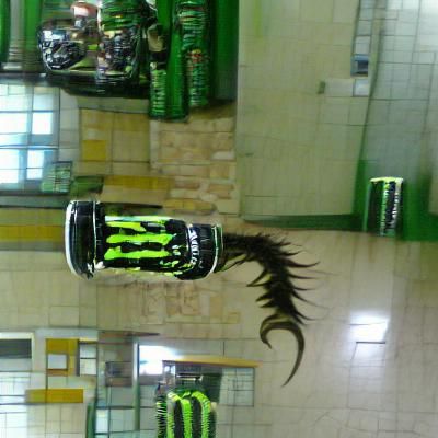 Monster Energy Drink Can Close-Up