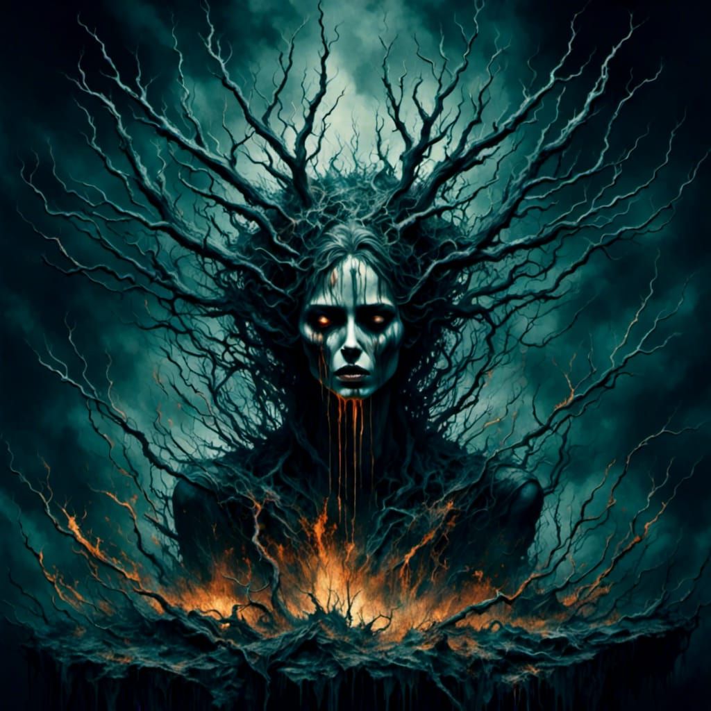 Vicious Dark Eclipse: Shadowy Ominous Scene