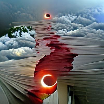 Striking Blood-Red Solar Eclipse Phenomenon