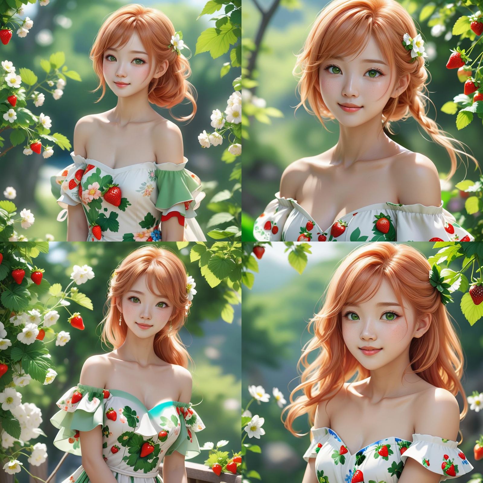 Gorgeous Asian Woman in Anime Style