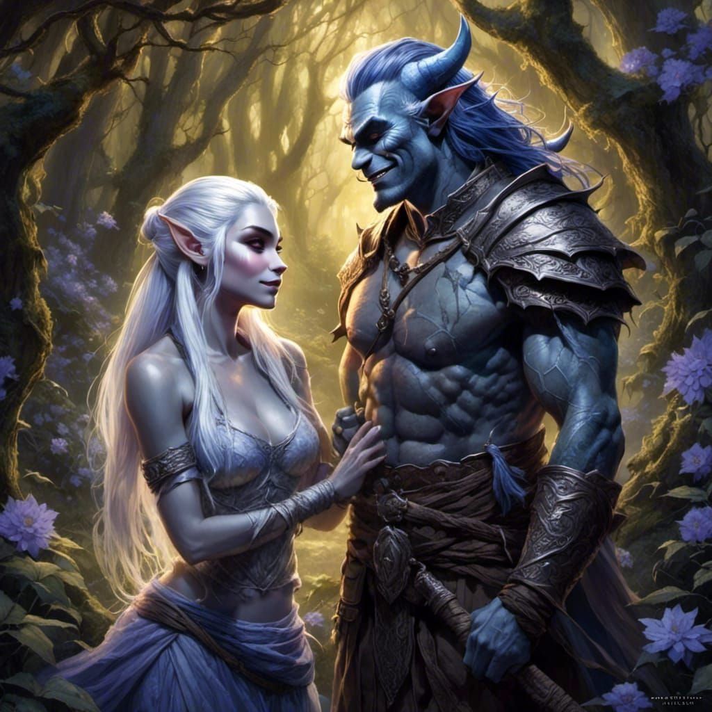Orc and Drow Alliance in Enchanted Forest