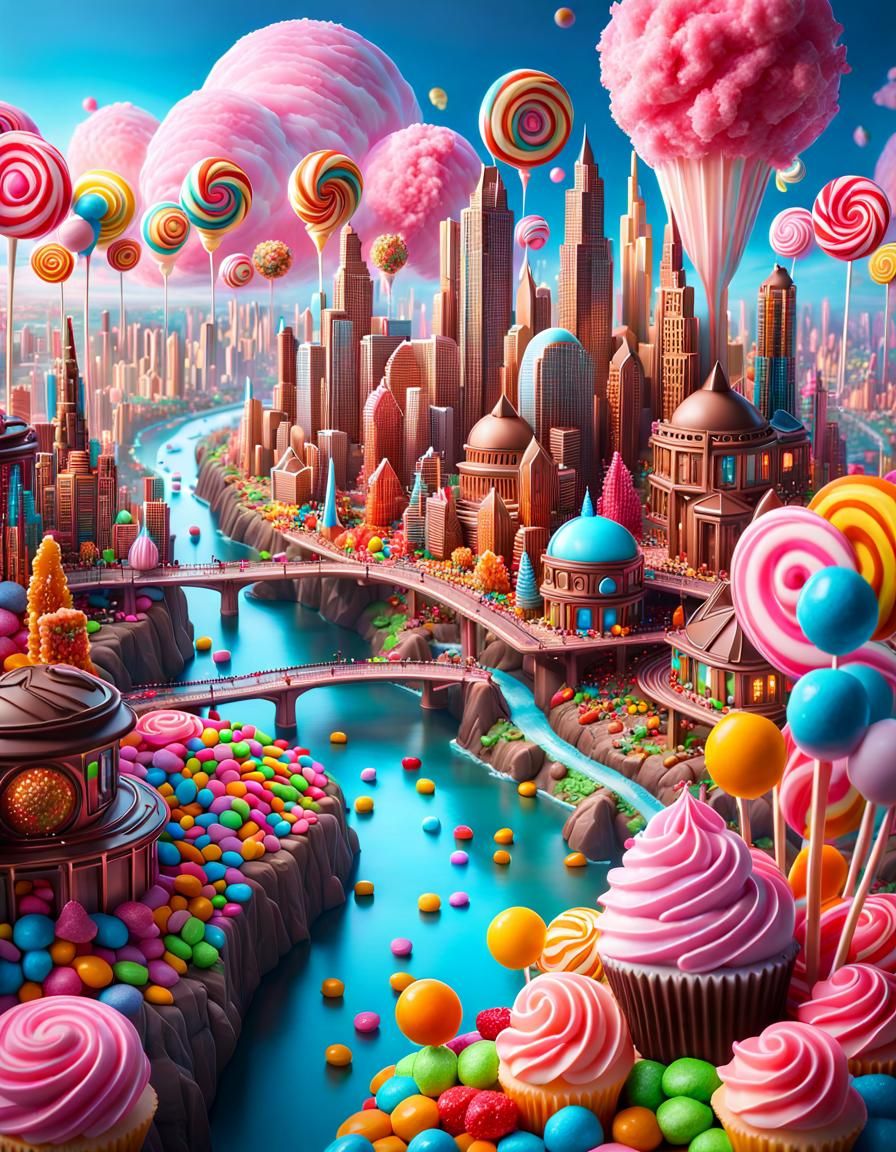 Futuristic Candy Metropolis!