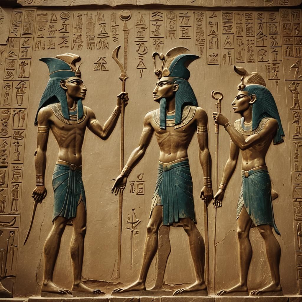 Thoth Maintains Harmony Between Arguing Gods