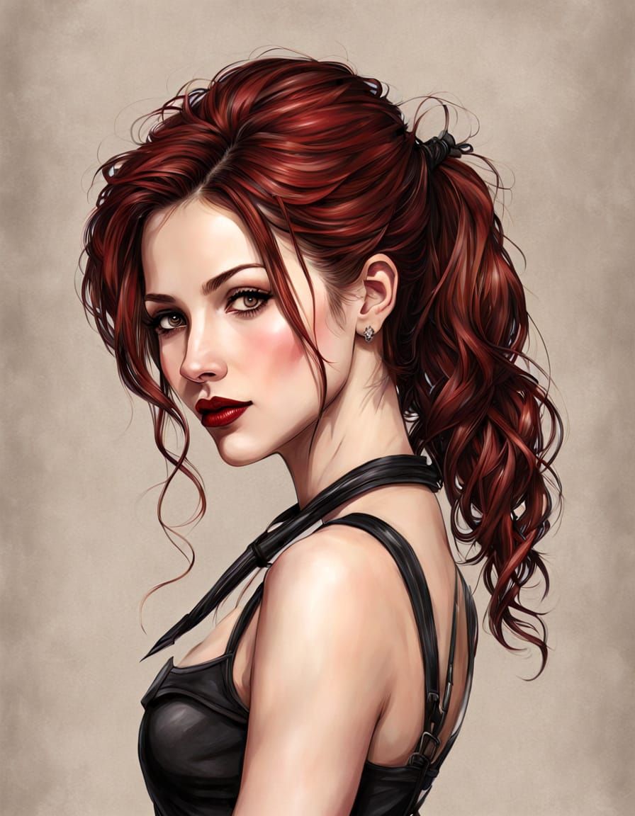 Tolkien-esque Woman in DiTerlizzi Style