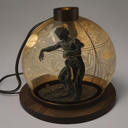 Protomouse Lamp Inspired by Schiele and Rodin