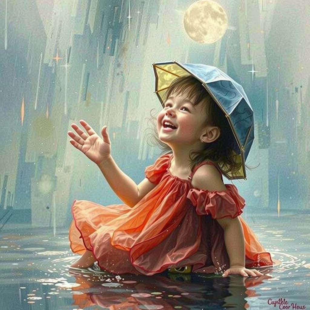 Vibrant Surreal Landscape in Futuristic Style