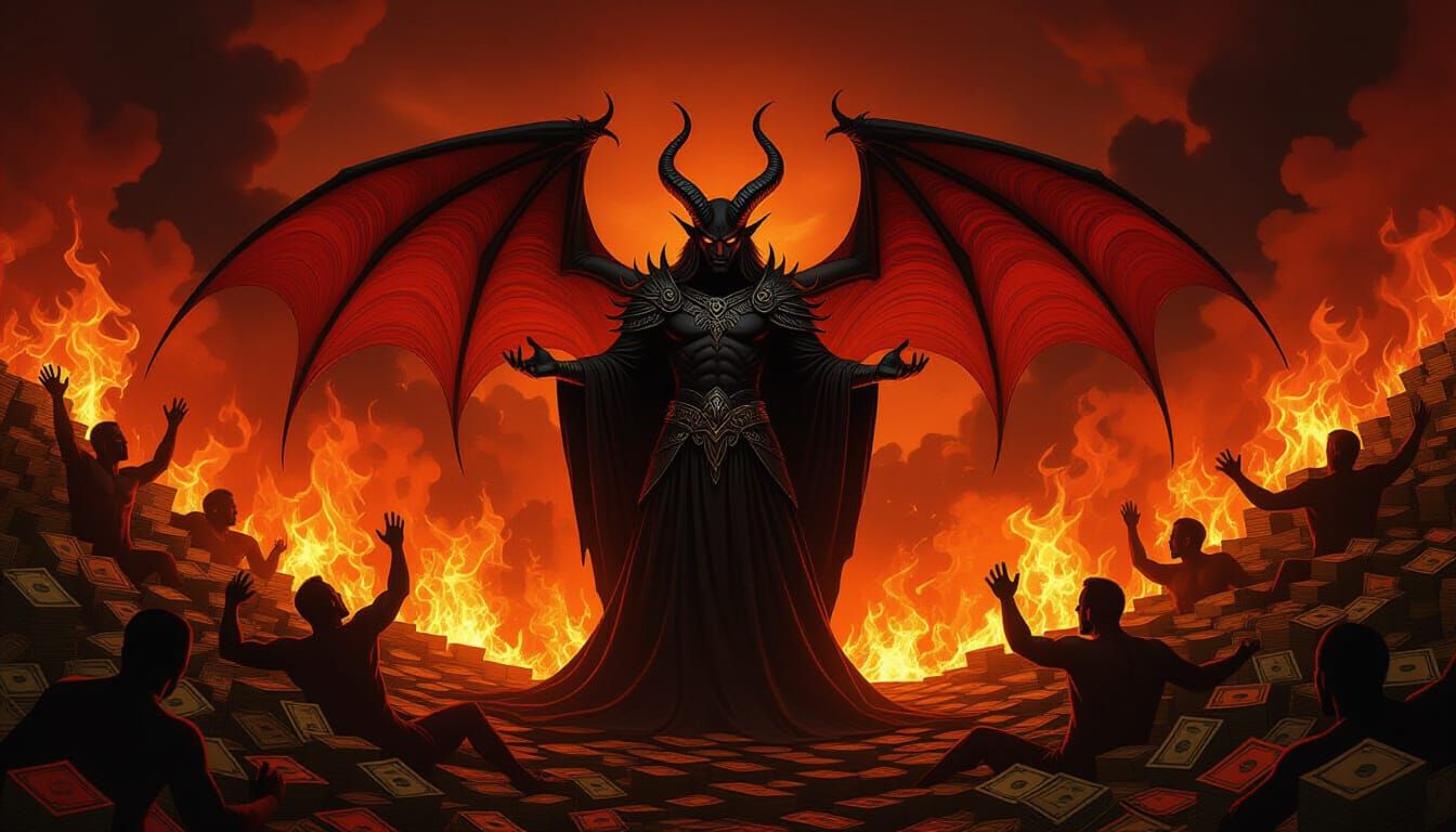 Hellscape of Burning Money and Tormented Souls