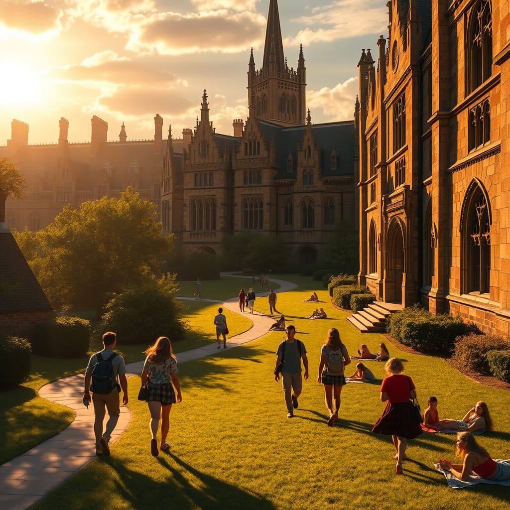 Golden Gothic Campus Life