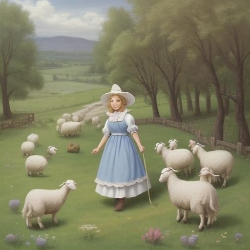 Little bo-peep has lost her sheep , and can't tell where to find them; leave them alone, and they'll come home,
