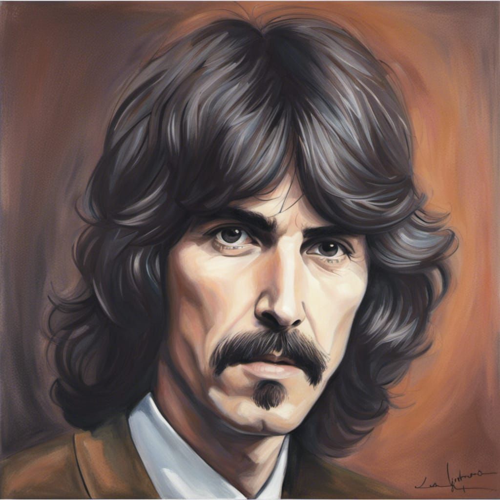 George Harrison Portrait in Informal Style
